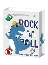 3D Return Gift Paper Bag Dino Theme Gray Dino - EKRG0023 - 4